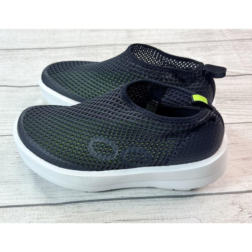 OOFOS OOmega Womens Chukka Shoes Black Mesh Comfort Support Recovery Size 7.5 - Picture 2 of 6